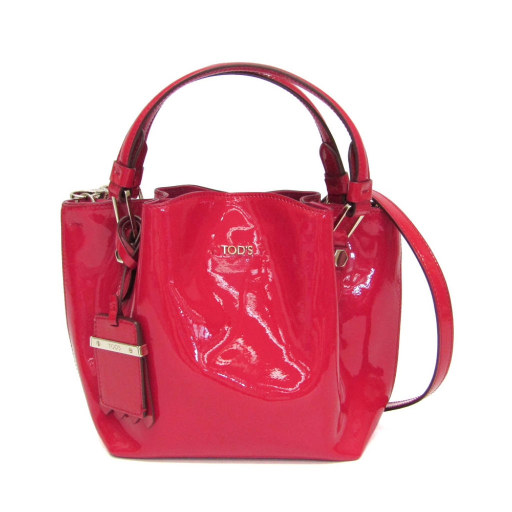Tod's Mini Flower Bag Women's Leather Handbag,Shoulder Bag Pink
